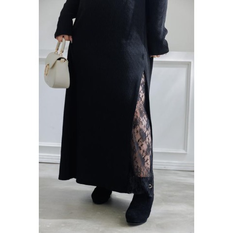 レディース　レース切替ワンピース（らむちゃん）