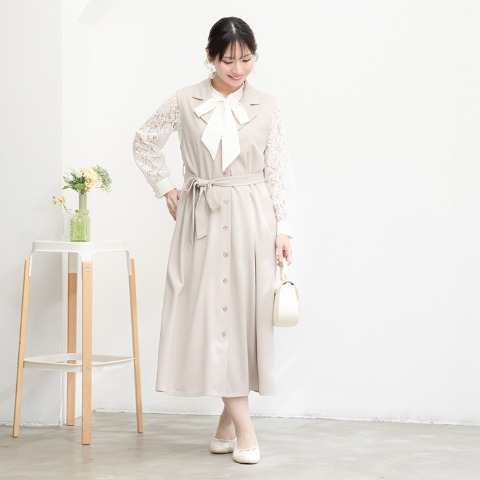 レディース　ジレワンピース（ななえ）