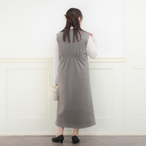レディース　ハーフジップワンピース（komachi）