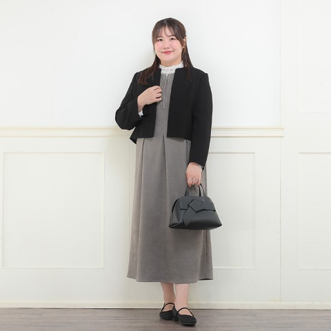 レディース　ハーフジップワンピース（komachi）