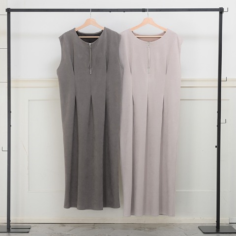 レディース　ハーフジップワンピース（komachi）