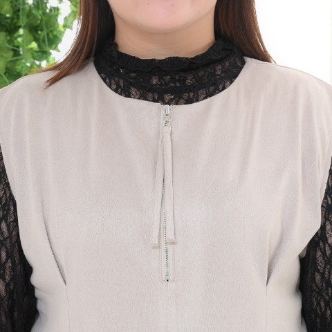 レディース　ハーフジップワンピース（komachi）