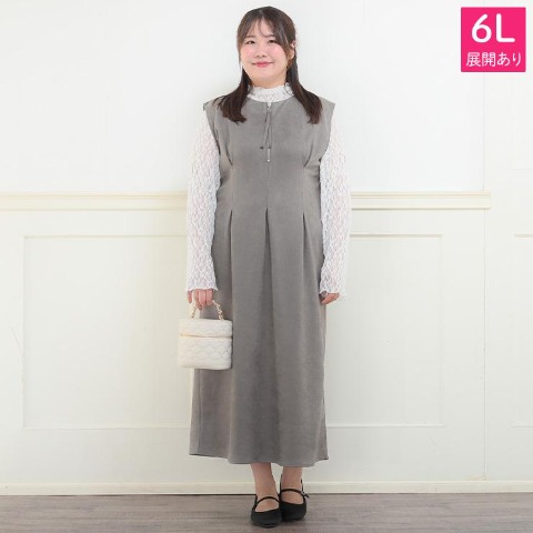 レディース　ハーフジップワンピース（komachi）