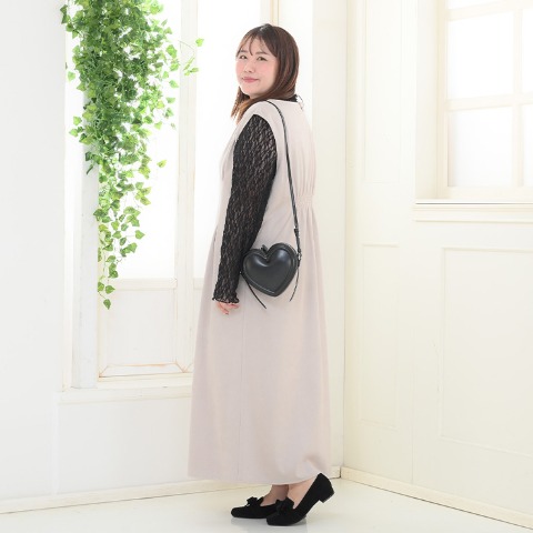 レディース　ハーフジップワンピース（komachi）