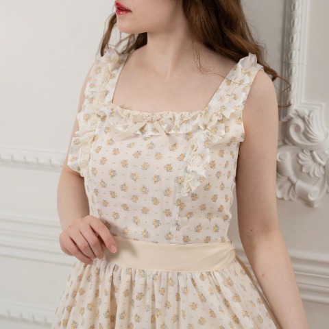 レディース　小花柄シアージャンパースカート（えりか）