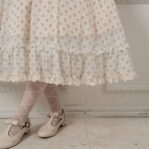 レディース　小花柄シアージャンパースカート（えりか）