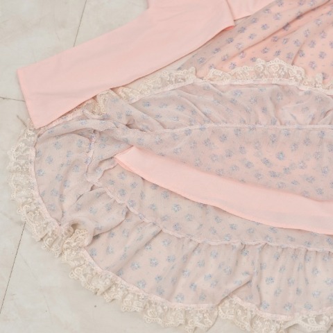 レディース　小花柄シアージャンパースカート（えりか）