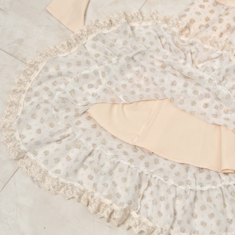 レディース　小花柄シアージャンパースカート（えりか）