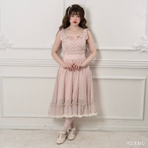 レディース　小花柄シアージャンパースカート（えりか）