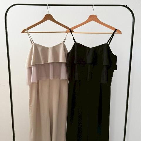 レディース　胸フリルオールインワン（misato）