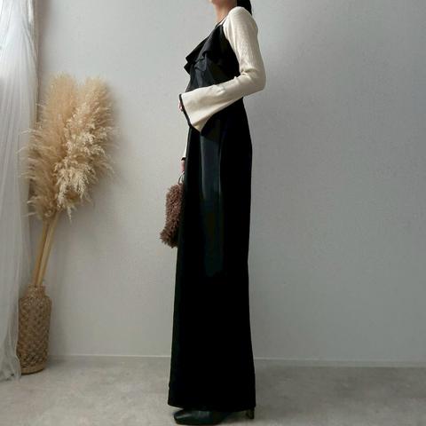 レディース　胸フリルオールインワン（misato）