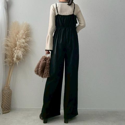 レディース　胸フリルオールインワン（misato）