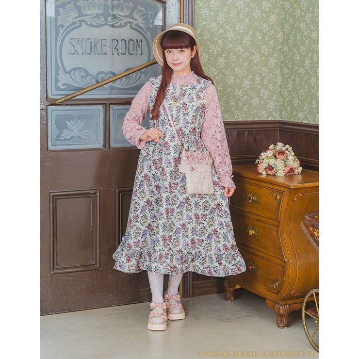【現行品】最終価格familiar ジャンパースカート ⭐︎ブラウスセット⭐︎ 80 レディース ゴブランジャンパースカート（青木美沙子×ニナス