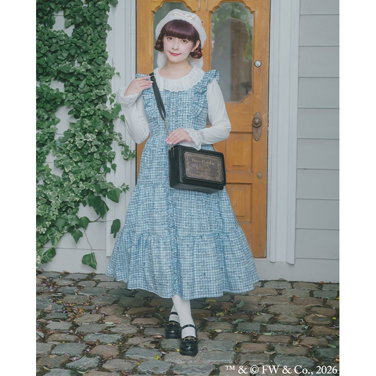 あ*ん様 未使用品　眞白ありすコラボ ジャンバースカート 青木美沙子コラボ ブラ レディース ジャンパースカート（青木美沙子） | しまむら | しまむら