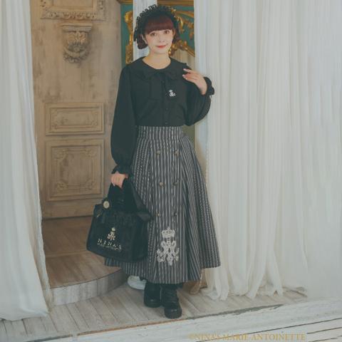 レディース　ストライププリーツスカート（青木美沙子×NINA’S）