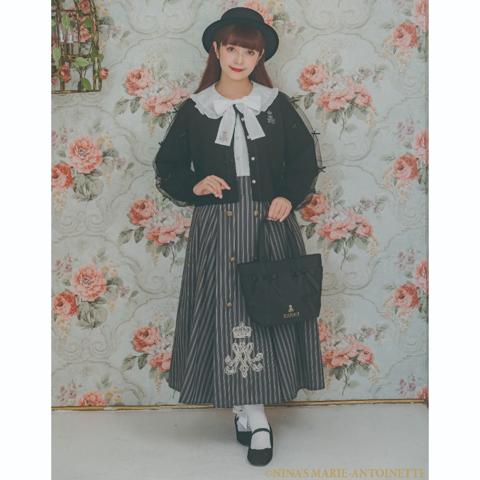 レディース　ストライププリーツスカート（青木美沙子×NINA’S）