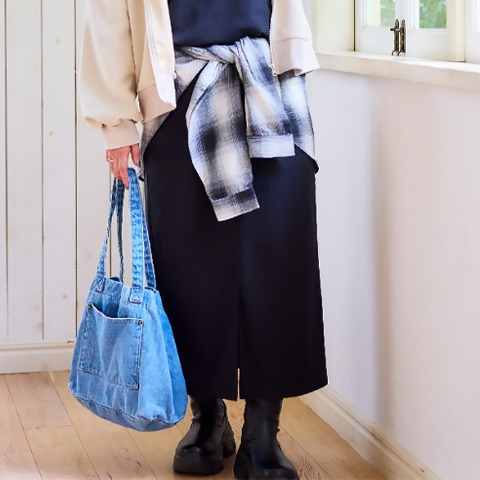 レディース　シャツ巻きスカート（おかだゆり）