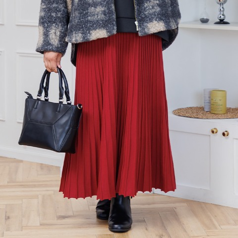 レディース　プリーツニットスカート（Hina）