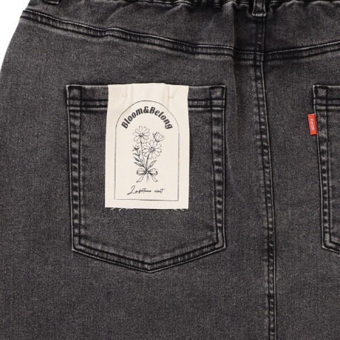 レディース　裏起毛デニムナロースカート（yuki×Taiyou）