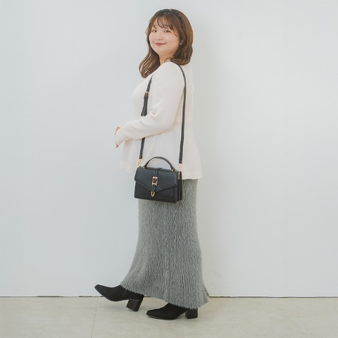 レディース　フェザーニットスカート（YUKI）