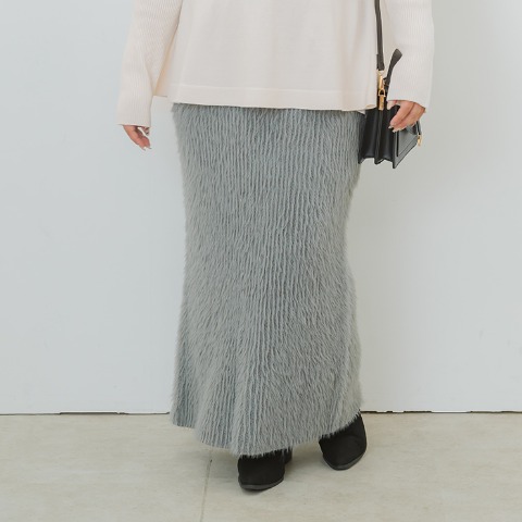 レディース　フェザーニットスカート（YUKI）