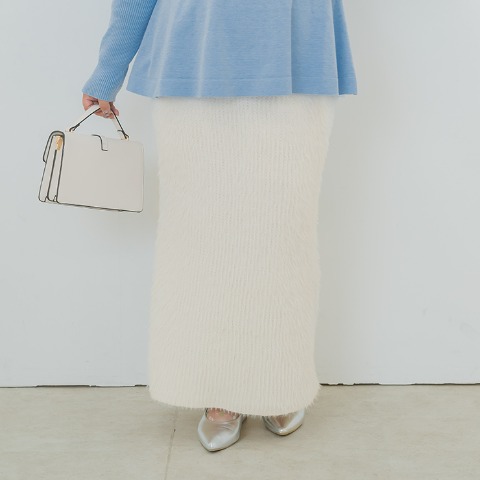 レディース　フェザーニットスカート（YUKI）
