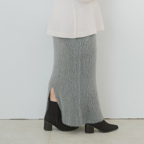 レディース　フェザーニットスカート（YUKI）