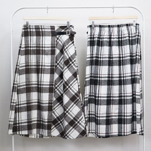 レディース　スカート（しまぽちゃ）