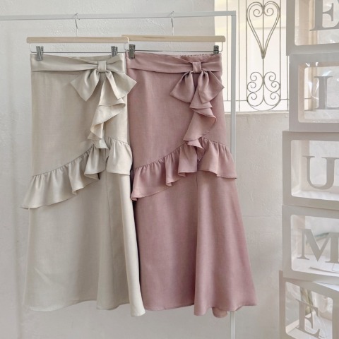 レディース　ラッフルデザインスカート（maki）