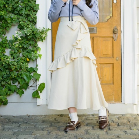 レディース　ラッフルデザインスカート（maki）