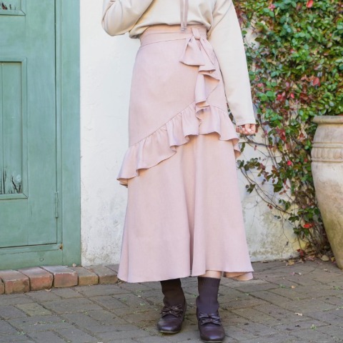 レディース　ラッフルデザインスカート（maki）