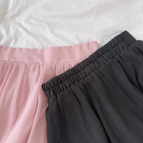 レディース　リボンシアーフレアスカート（maki）