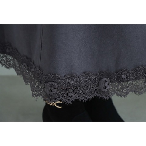 レディース　裾レーススカート（Kanna）