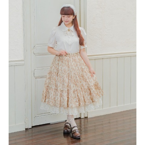 レディース　トワルドジュイ柄リバーシブルスカート（青木美沙子）