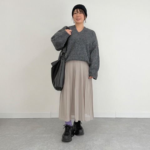 レディース　プリーツスカート（おかだゆり）