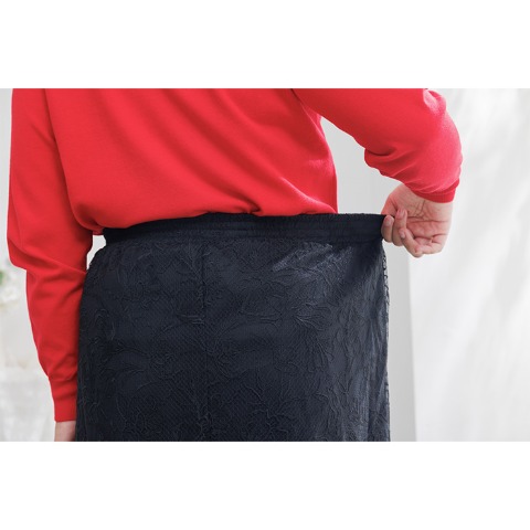 レディース　チュール刺しゅうスカート（Hina）