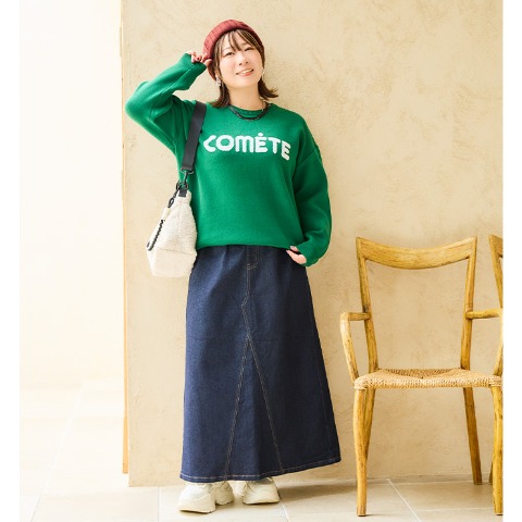 レディース　デニムスカート（おかだゆり）