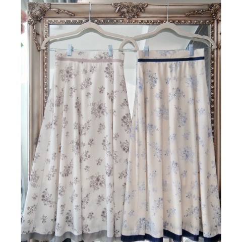 レディース　花柄フレアスカート（門脇伶奈）