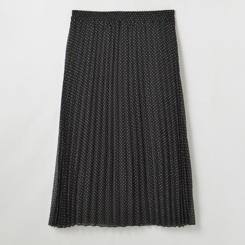 レディース　ドットプリーツスカート(Vanilla studio)