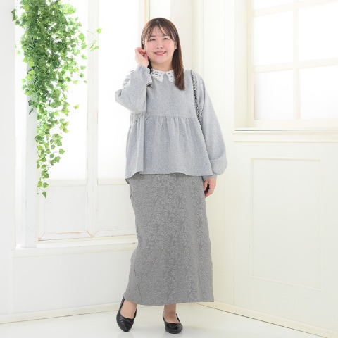 レディース　ジャガードナロースカート（komachi）