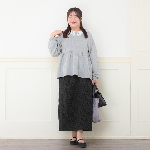 レディース　ジャガードナロースカート（komachi）