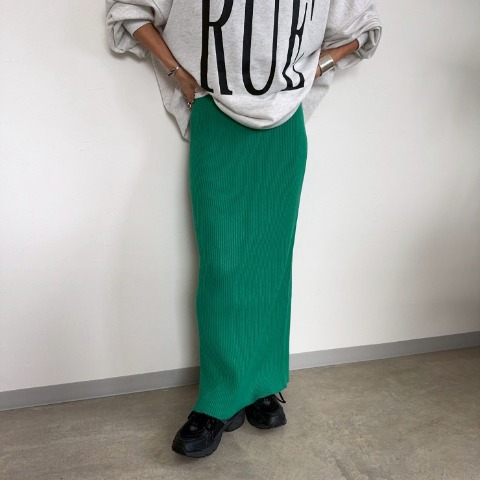 レディース　リブニットスカート（anna）