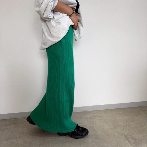 レディース　リブニットスカート（anna）