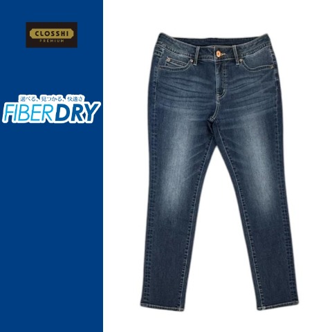 レディース　スキニーデニムパンツ(FIBER DRY)