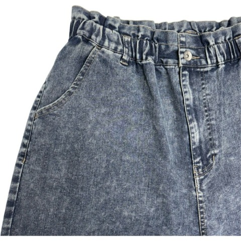 レディース　ペグトップデニムパンツ