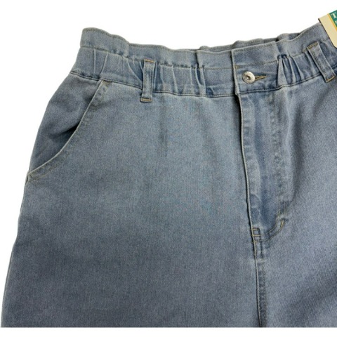 レディース　ペグトップデニムパンツ
