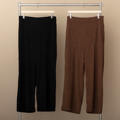 レディース　コーデュロイワイドパンツ（あさどん）