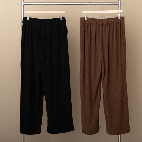 レディース　コーデュロイワイドパンツ（あさどん）