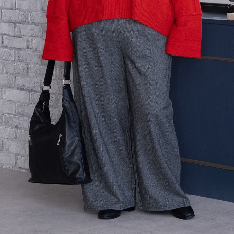 レディース　ヘリンボーン柄パンツ（けいこ）