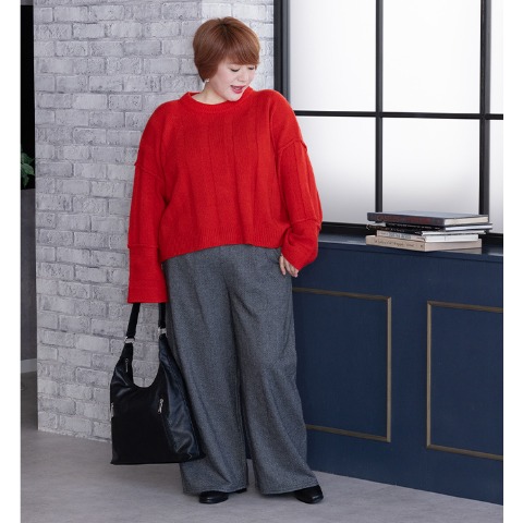 レディース　ヘリンボーン柄パンツ（けいこ）